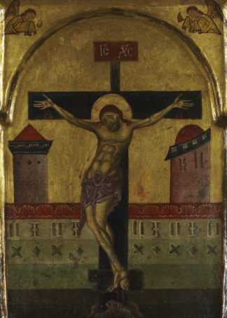 Christ on the Cross, ca. 1265 (Sienese/Pisan School) Szépmüvészeti Múzeum,  Budapest, Inv. 31